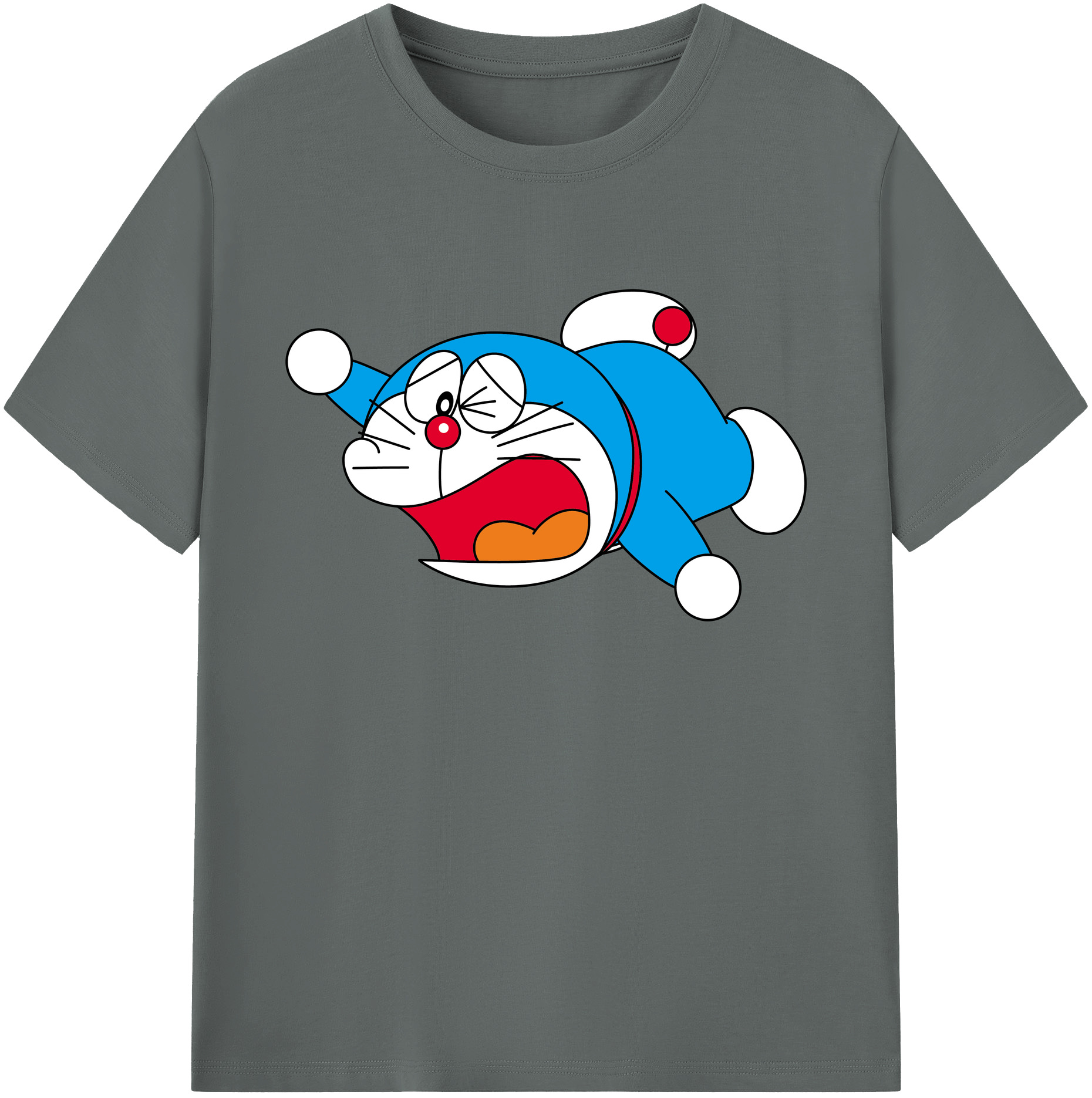 （画像用） ドラえもん Doraemon 綿100％ メンズ半袖Tシャツ｜肌触りやわらか＆通気性